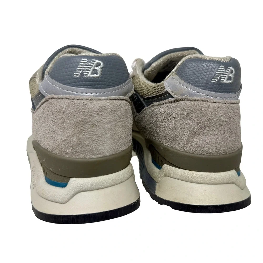 New Balance 998 Made in USA Men's 8 Grey Suede Running Shoes U998GR ABZORB